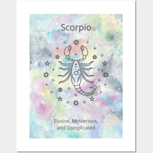 Mystic Scorpio: A Watercolor Zodiac Revelation Posters and Art